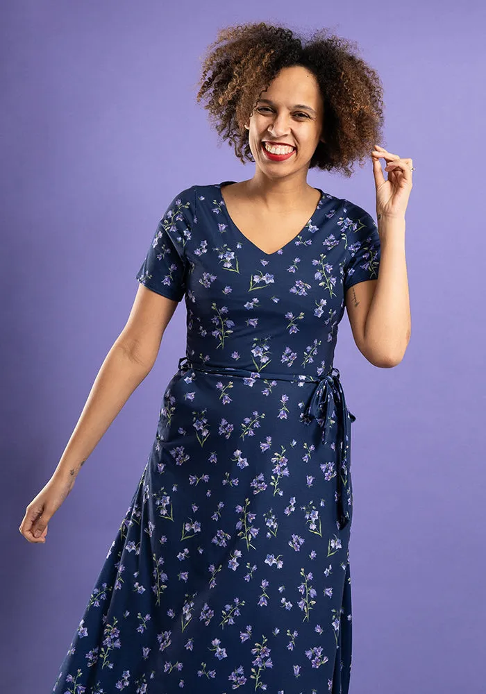 Brynn Bluebells Print Midi Dress
