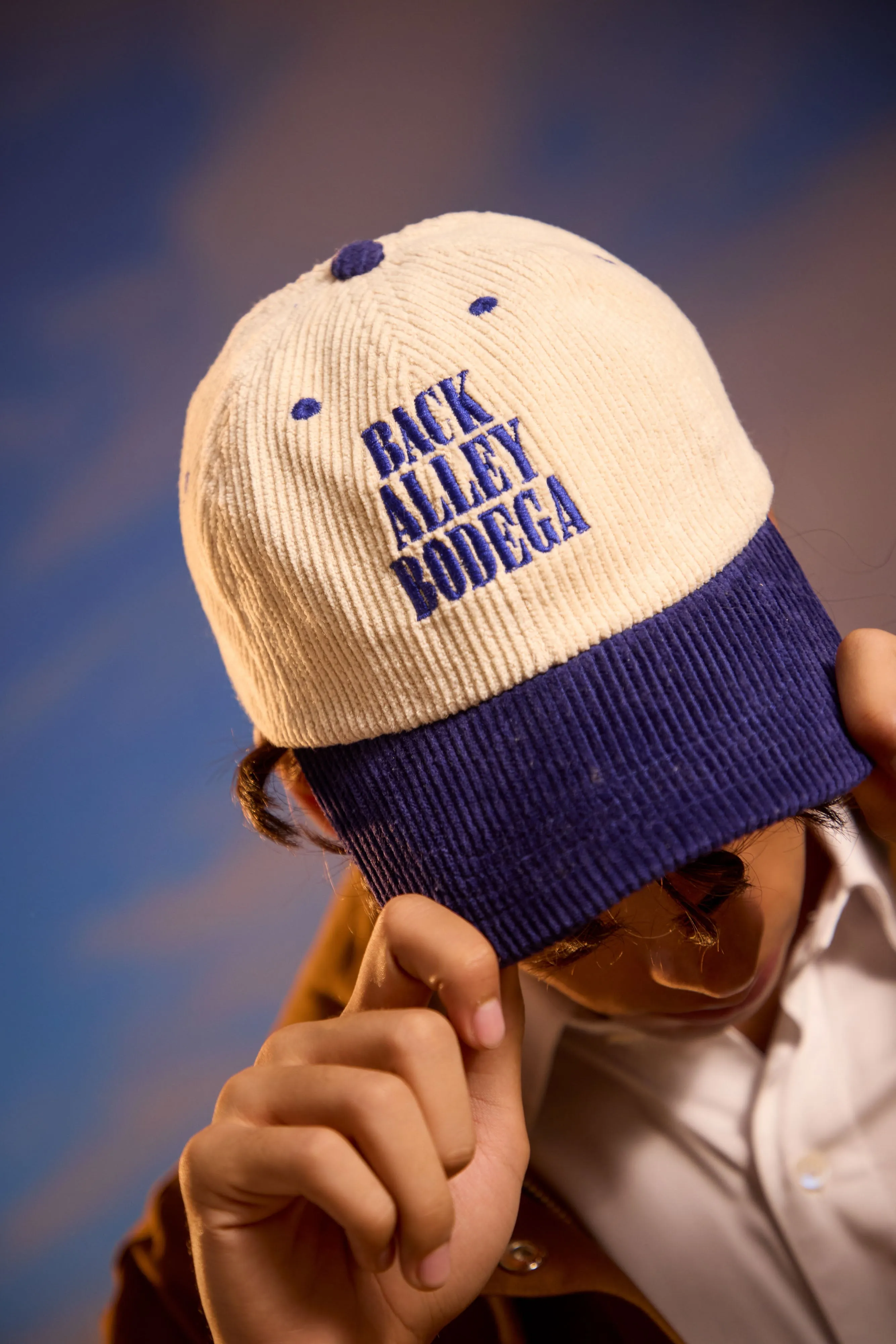 Classic Corduroy Cap - Deep Blue