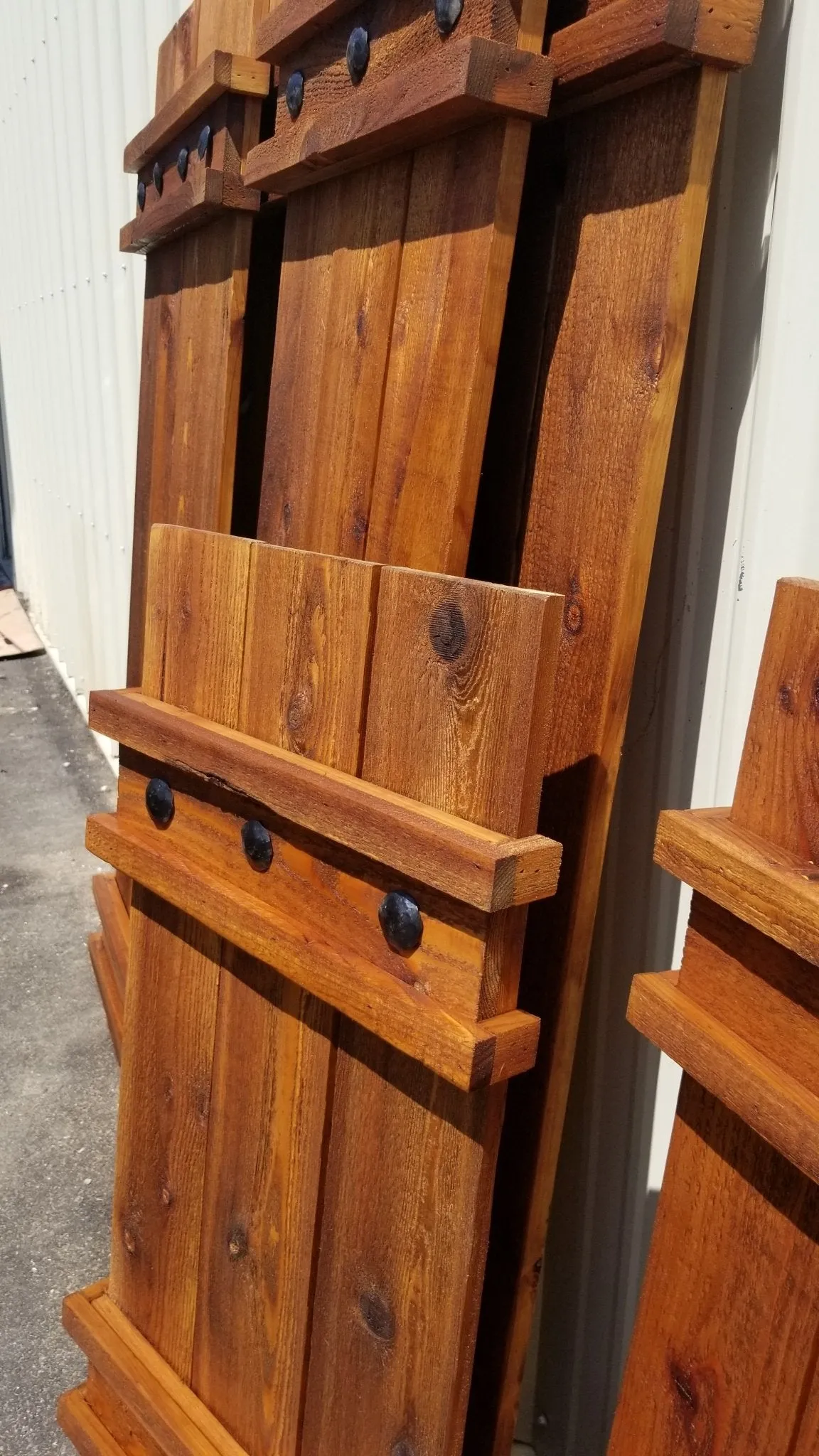 Country Framed Cedar Wood Shutters | Farmhouse Custom Cedar Shutters