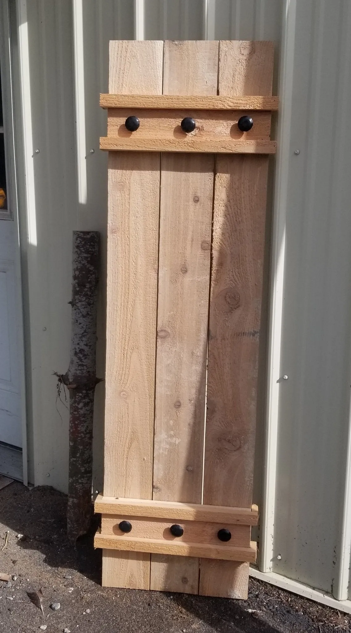 Country Framed Cedar Wood Shutters | Farmhouse Custom Cedar Shutters