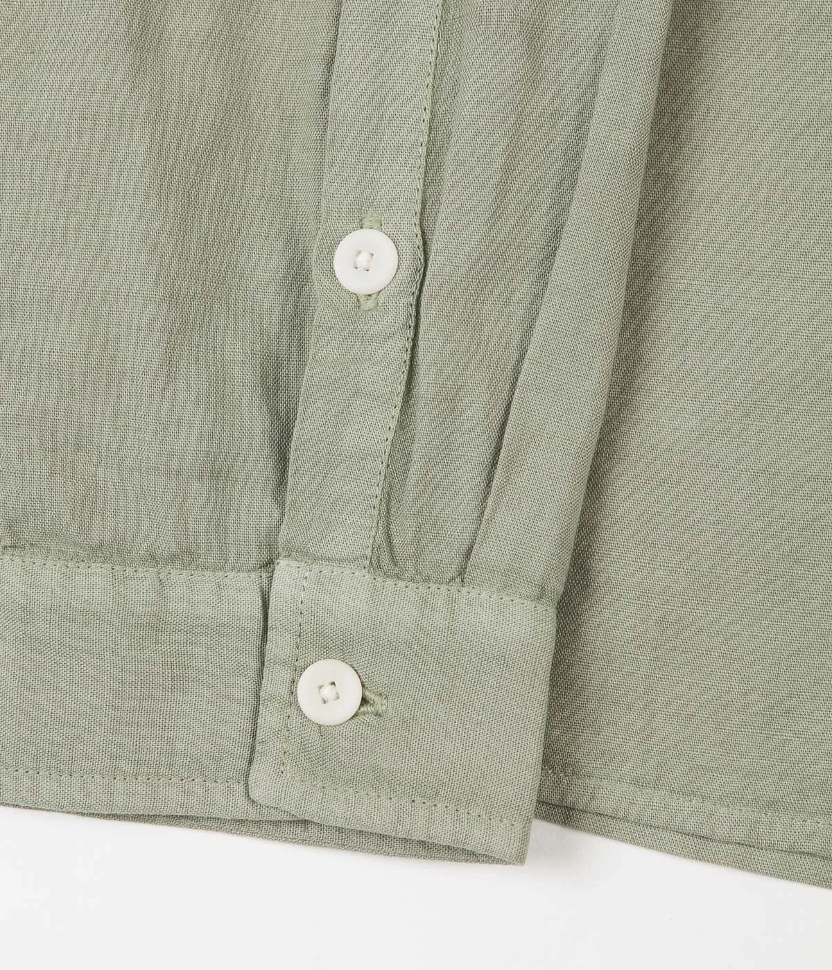 Folk Patch Shirt - Washed Green
