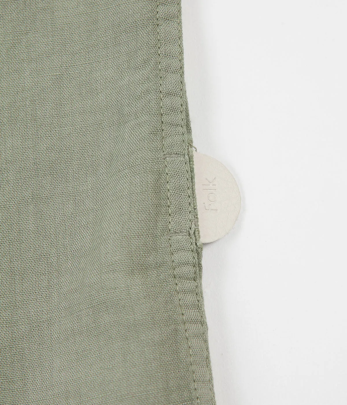 Folk Patch Shirt - Washed Green
