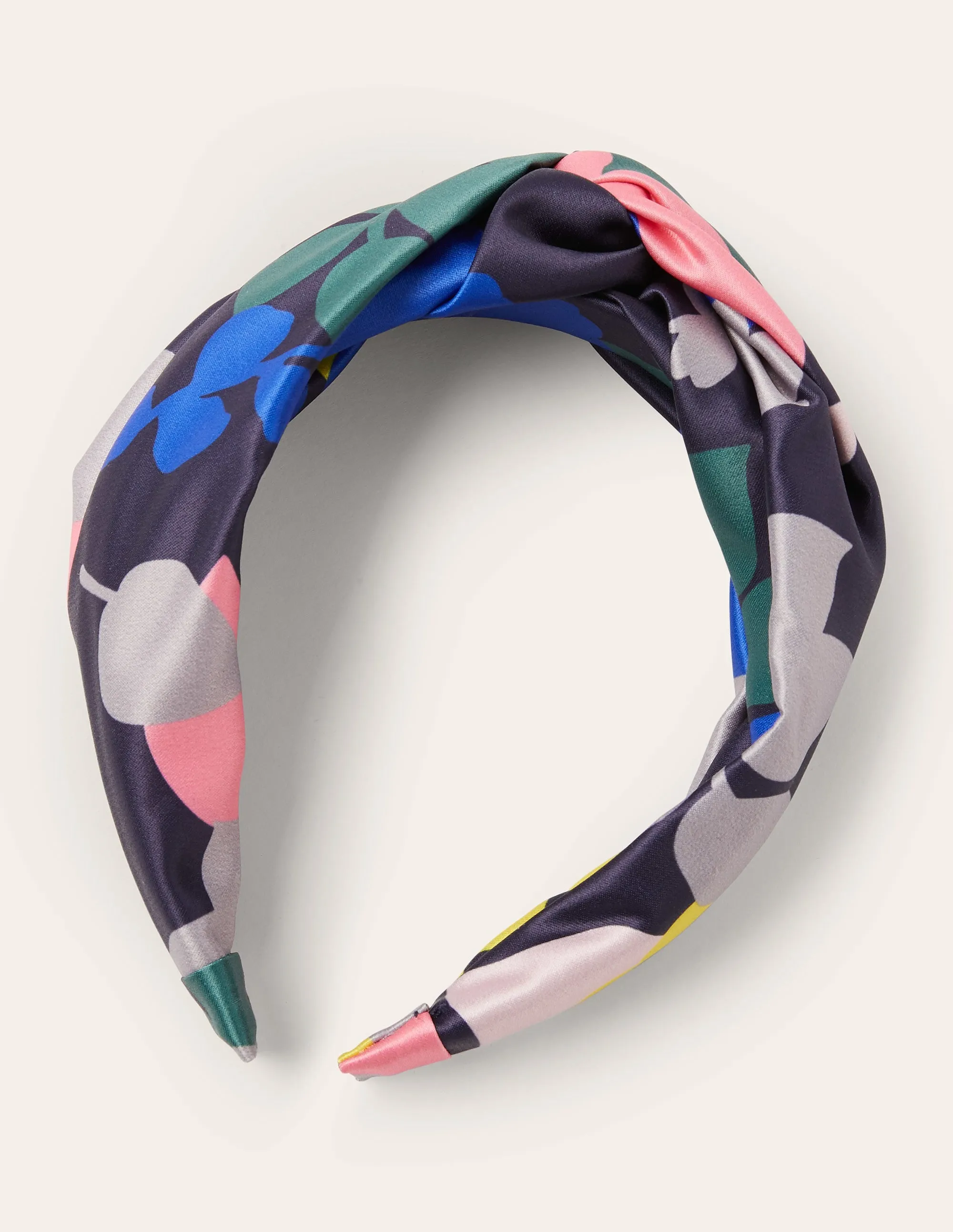 Knotted Headband-Leaf, Asphalt