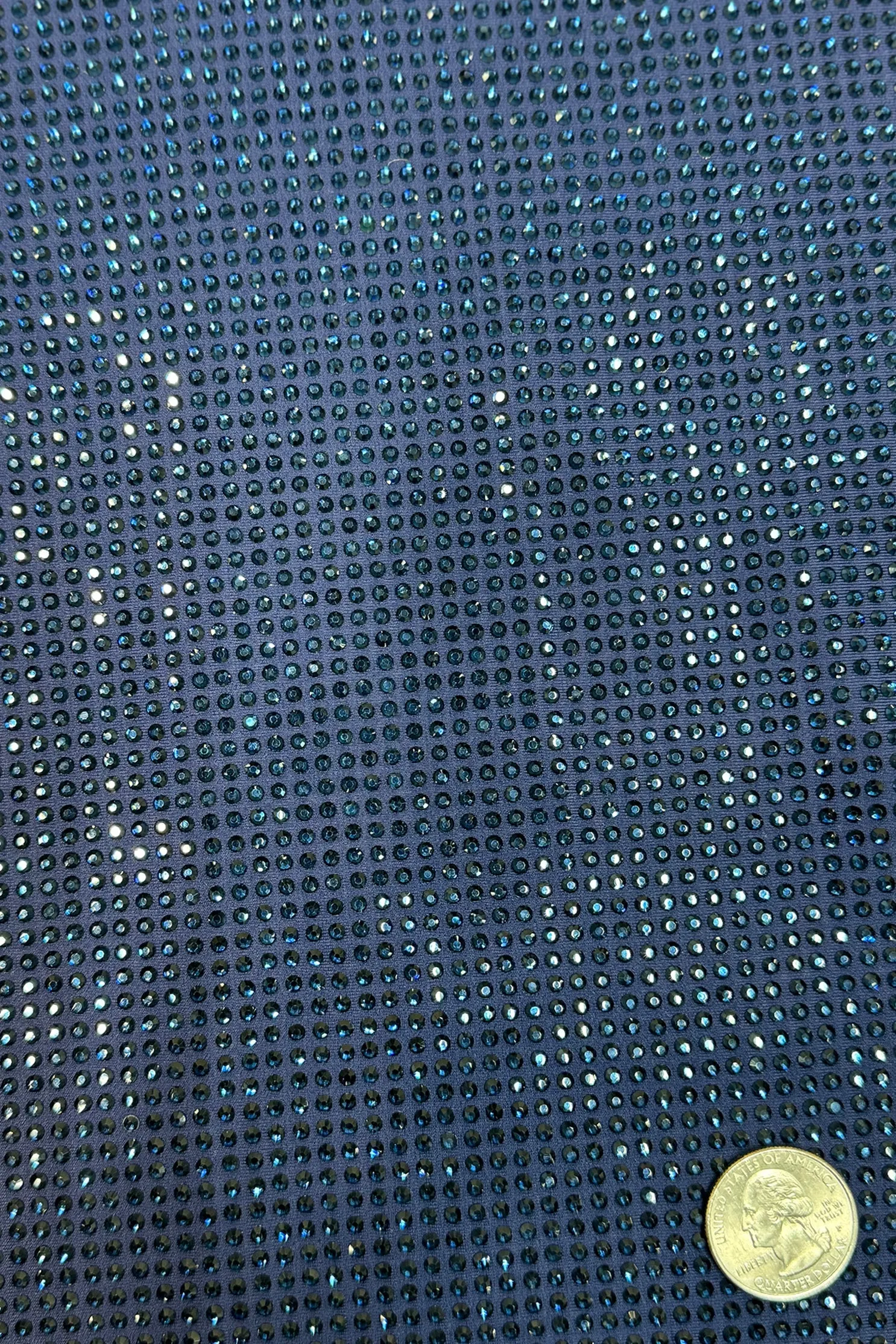 Navy Tulle Embroidery